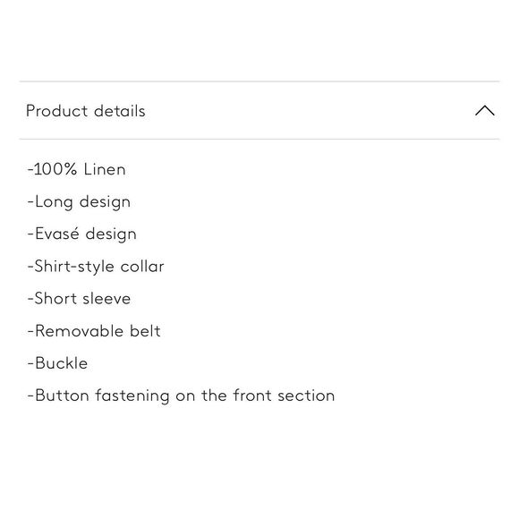 Mango Linen Shirt Dress White Size 6 - Picture 9 of 12